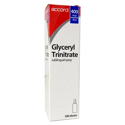 Glyceryl Trinitrate Sublingual Spray (Gtn) 180 Dose