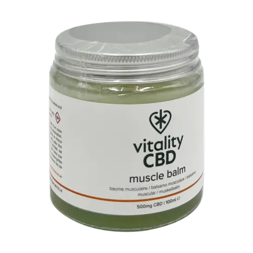 Vitality Cbd Muscle Balm 100Ml - 500Mg Cbd Jar