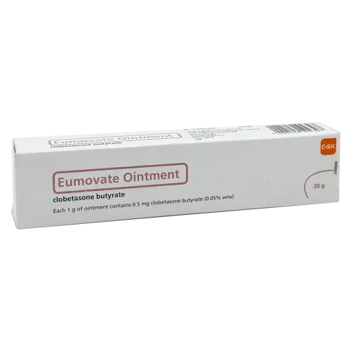 Eumovate Ointment 0.05% (Clobetasone butyrate) - Eczema, Psoriasis and Dermatitis