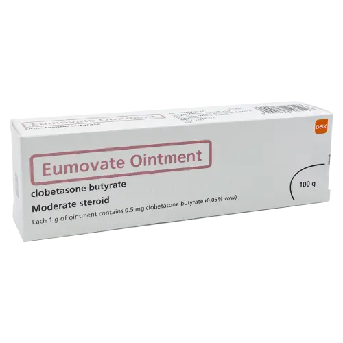 Eumovate Ointment 0.05% (Clobetasone butyrate) - Eczema, Psoriasis and Dermatitis
