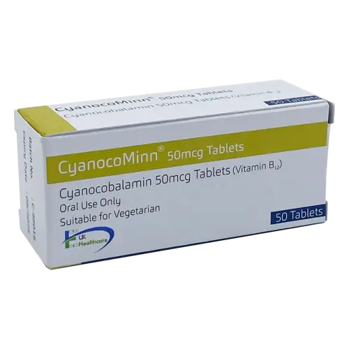 Cyanocobalamin 50Mcg – 50 Tablets - Healthcare
