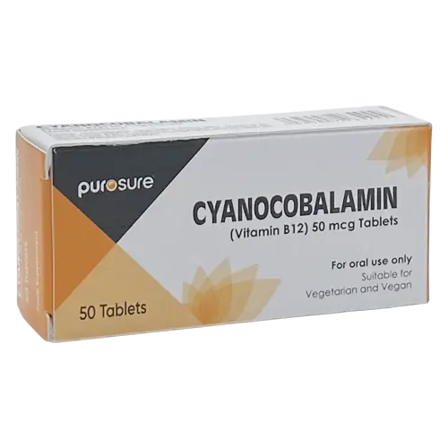 Cyanocobalamin - 50 Tablets - Purosure