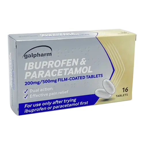 Galpharm Ibuprofen & Paracetamol 200Mg/500Mg Tablets