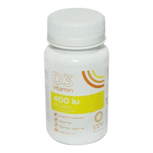 YPV Vitamin D3 400iu Tablets - 180 Tablets - REDUCED TO CLEAR - Vitamins and Supplements