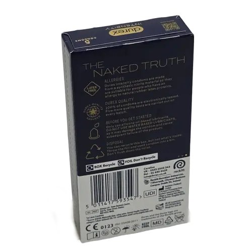Durex Intensity Premium Latex-Free Condoms 5 pack - Women's Health OTC
