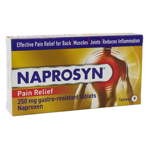 Naprosyn Pain Relief 250mg Gastro-resistant Tablet - 9 Tablets - Pain Relief