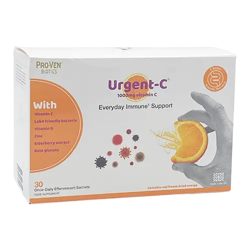 ProVen Biotics Urgent-C Everyday Immune Support – 30 Sachets - Vitamins and Supplements