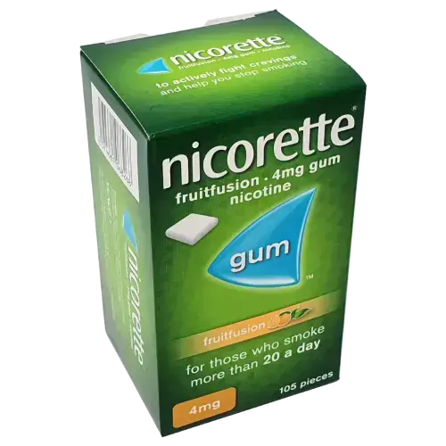 Nicorette Fruitfusion 4mg Gum 105 pieces- REDUCED TO CLEAR - Smoking