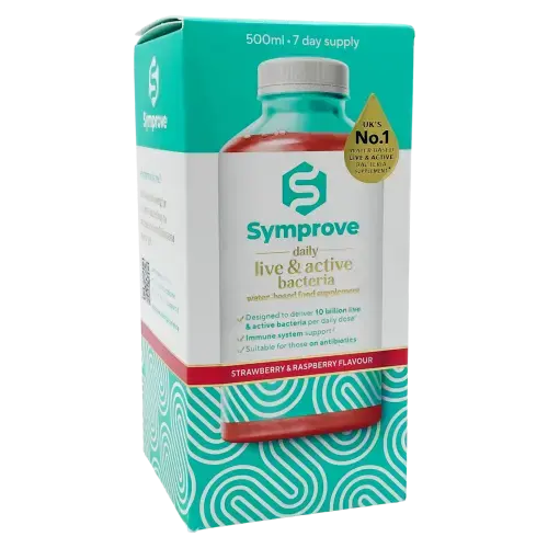 Symprove Daily Live & Active Bacteria - Strawberry & Raspberry - REDUCED TO CLEAR - Men's Health OTC