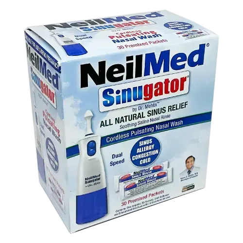 NeilMed Sinugator Cordless Pulsating Nasal Wash- REDUCED TO CLEAR - Cold and Flu