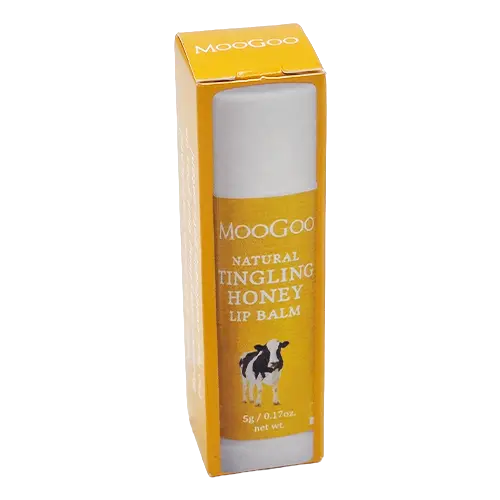 MooGoo Edible Lip Balm 5g – Tingling Honey - New Products