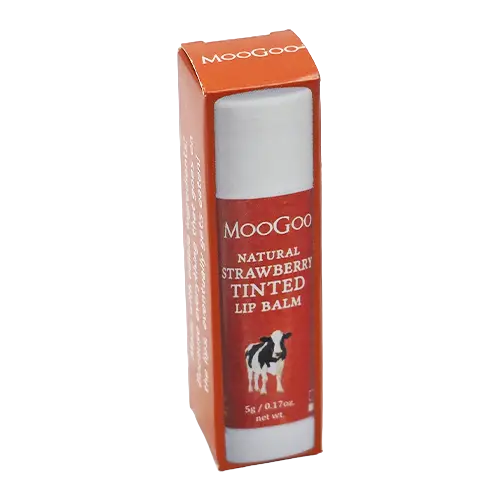 MooGoo Edible Lip Balm 5g – Strawberry Tinted - New Products