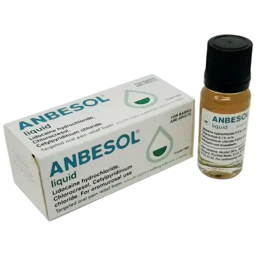 Anbesol Liquid 10ml -  Reduced to Clear - Pain Relief