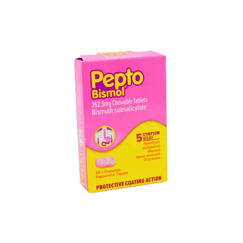 Pepto Bismol Chewable Tablets (262.5mg Bismuth Subsalicylate)
